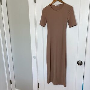 Reformation Rib Knit Bodycon Maxi Dress